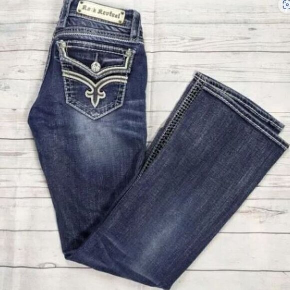 Rock Revival Ashley Jeans 27 - Picture 1 of 4